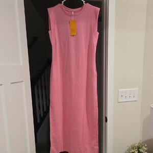 Women's Pink Sleeveless Dress